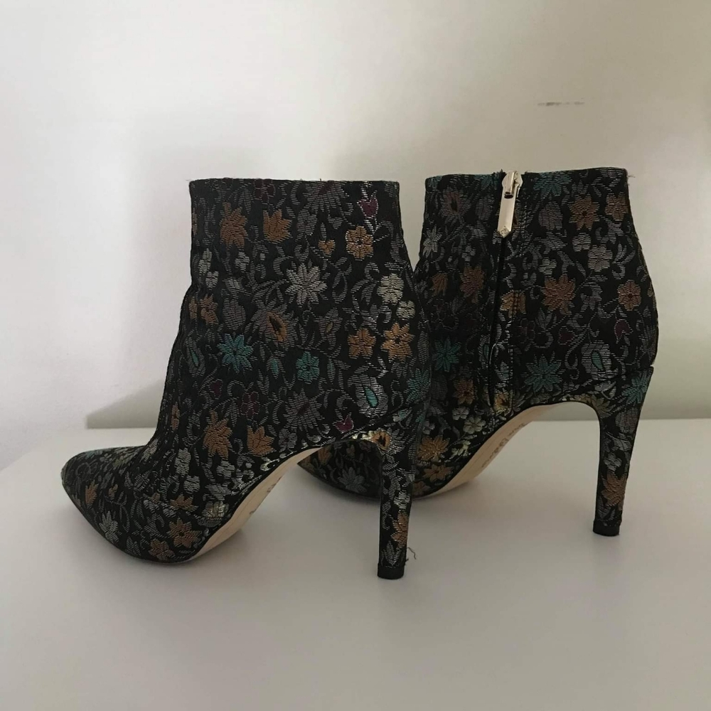Sam Edelman Floral Print Ankle Boots